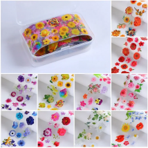 10rolls/box Flower Nail Foils Transfer Paper Butterfly Decals Candy Adhesive Wraps Floral Manicure Set Decals Nails Decoration
