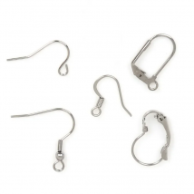 30-600pcs/lot Stainless Steel Earring Hook Earrings Clasp Earring For Jewelry Making Earrings DIY Jewelry Findings