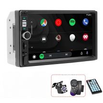 HIPPCRON 2din Car Radio MP5 Multimedia Player 7" Touch Screen Wired CarPlay Android AUTO FM Bluetooth AUX Mirror Link Universal