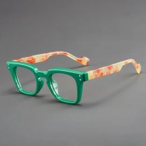 0~4.0 Retro Rectangular Eyeglass Frame Reading Glasses HD Anti Blue Light Unisex Reading Glasses