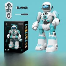 RC Robot Kids Intelligent Voice Gesture Control Programming Music Dancing Toys Recording Electric Robot Toy Children Gift