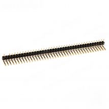 40 Pins Male Bent Pin Header Right Angle Single Row 2.54mm Gold Plated  90 Degrees Needle Connector for Arduino PCB Raspberry