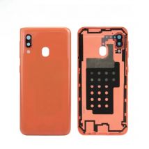 Back Glass With Logo For SAMSUNG A20E Back Cover  For Samsung A202  Back Housing Door With adhesive/Camera lens/Side Button