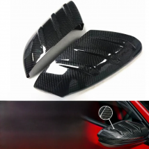 Real Carbon Fiber Mirror Cover For Honda Civic 10th Mugen Type-R FK8 2016-2021 Exterior Rear View Caps Rearview Shell Housing