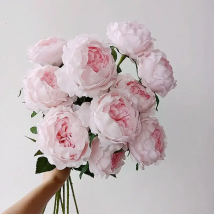 New Moisturizing Peonies Rose Real Touch Artificial Peony Flowers Home Living Room Decor Wedding Party Table Flower Arrangement