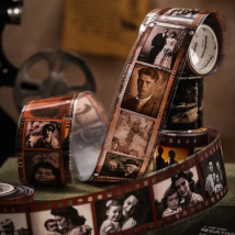 3 Rolls Memory Collection Series Vintage Film Tape Retro Photo-Themed Washi Tape Decorative Borders for Handbook Journals Albums