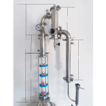 NEW 3"(76mm)OD91 Sanitary Distiller Column,Reflux Tower Combination With 5 Floors 3" Distillation Column And Gin Basket Set