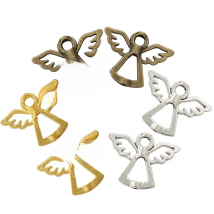 15 pcs/lot angel Antique Silver Plated Bracelets Charm Pendants Fashion Jewelry Making Findings DIY Charms Handmade I232