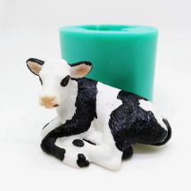 Cow Calf Silicone chocolate Mold Animal Cake Decorating Tools Dairy Cow Candle Making Modeling Clay Chocolate Mould S0523NN