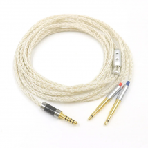 16 Cores Silver Plated For Meze 99 Classics NEO NOIR Headphone Balance Cable XLR/3.5/4.4mm Earphone Upgrade Cable