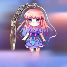 Keychain Custom Anime Personalizados Photo Charm Logo Key Chains Customized Clear Acrylic Hologram Chaveiro Products
