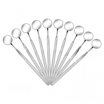 Dental Mirror Stainless Steel 10 Pieces Dentist Oral Care Mouth Mirrors Dental Lab Tools Teeth Whitening Dentistry Instrument