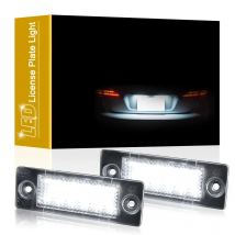 12V LED Number Plate Lamp For VW Caddy Golf5 Jetta Passat 3B/3C Touran Transporter T5 White License Plate Light Assembly