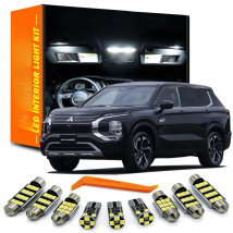 ZITWO 12Pcs LED Interior Dome Map Light Bulb Kit For For Mitsubishi Outlander IV MK4 4 2022 2023 2024 License Plate Lamp Canbus