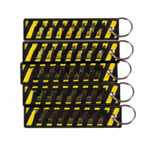 5 PCS/LOT Keyring Pull To Eject Aviation Gift Keychain Embroidered Key Chain Fashion Car Key Chains Embroidery Key Fob Keychain