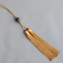 Martial Arts Taiji Sword Tassel Brown Tai Chi Sword Accessories Kung Fu Ear Hanging Ribbon Chinese Knot Short Middle Long