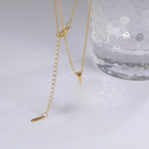 Cazador Classic Jesus Cross Pendant Necklaces for Women Stainless Steel Gold Color Chain Necklaces Religious Jewelry Wholesale