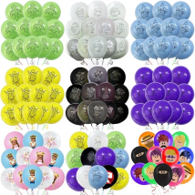 Cartoon Latex Balloons 12inch Lots Package Birthday Party Roblox Kids Favors Birthday Baby Shower