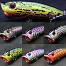 wLure Popper Lure Bass Fishing Lure 7cm 12.3g Middle Range Casting Loud Rattling Gill Slot with more Water Splash T605