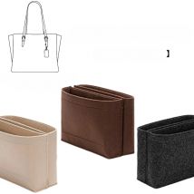 EverToner Felt Insert Bag For COACH MOLLIE TOTE Organizer Makeup Handbag Organizer Travel Inner Purse Portable Cosmetic Bags