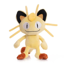 25cm TAKARA TOMY Meowth Plush Toys Doll Meowth Soft Stuffed Animals Plush Dolls Gifts for Kids Children Birthday Gifts