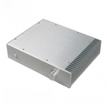 320*70*248mm All-aluminum Power Amplifier Chassis Silver with Heat Sink Diy Audio Amplifier Case Shell