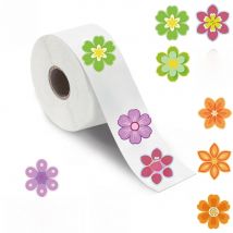 500PCS Cartoon Flowers Roll Sticker Notebook Cartoon Scrapbook Waterproof Graffiti Cafe DIY Scrapbooking Phone Gifts Decals