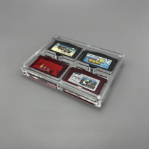 High transparent Acrylic Magnetic suction cover  for  GBA Games Storage Box Hard Shell cartridge Case
