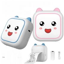 Mini Smile Printer Inkless With Thermal Paper Adhesive Photo Label Recorder Graffiti Printing Bluetooth Wirelss Maker For Home