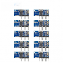 GREMA 10PCS 433.92MHz super heterodyne receiver module with decoding wireless decoding module remote control 1527 learning code