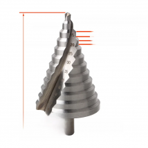 6-60MM Step Drill Pagoda Drill Spiral Multi-Function Twist Drill Power Tool Spiral Groove Metal Steel Reamer Power Tool