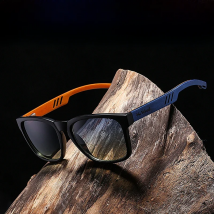 HU WOOD Brand Design Sunglasses for Men Handmade Zebra Wood Sun Glasses Polarized Lenses Driving Protection UV400 GR8011