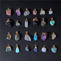 1-5PCS High Quality Raw Stone Pendant Rough Original Crystal Energy Chakra Pendants For Diy Jewelry Making Necklace Accessories