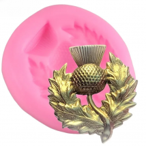 Thistle Scottish Flower Silicone Mold Cupcake Fondant Cake Decorating Tools DIY Cookie Baking Polymer Clay Candy Chocolate Molds