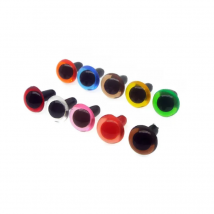 12mm/10.5mm/9mm/7.5mm/6mm/4.5mm Crystal Eyes Crochet Animal Plastic Craft Eyes Colorful Doll Eyes Come With Washers