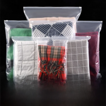 10pcs 12wires Transparent Zipper Bag Home Travel Cloth T-shirt Scarf Doll Storage Packaging With Air Hole Resealable Self Seal