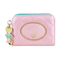 Pink Quilted Women Wallets Female Coins Purse  6717