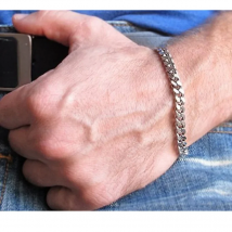 Vnox Basic 3/5/7/9/11mm Wide Curb Cuban Link Chain Bracelets for Men Women Jewelry Anti Allergy Stainless Steel Wristband Gifts