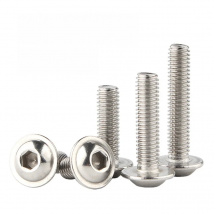 10pcs/lot M2 M2.5 M3 M4 M5 M6 M8 M10 A2-70 Stainless Steel Hexagon Socket Button Head Screws With Collar Bolt