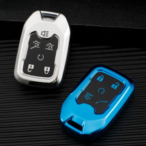 Soft TPU Car Remote Key Case Cover Shell For GMC Yukon Suburban Tahoe Silverado Sierra Acadia Terrain For Chevrolet Holder Fob