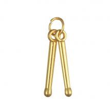 My Shape 10pcs Musical Drum Stick Pendant Zinc Alloy Charms for Necklaces Bracelets DIY Fashion Jewelry Accessories Wholesale