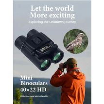 40x22 HD Binoculars with BAK4 FMC: 2000M Long Range Folding Mini Telescope, Ideal for Hunting, Sports, Camping & Travel