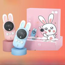 2PCS Kids Walkie Talkie Children Cartoon Talkie Walkie Toys Mini Phone Call 3KM Range UHF Radio Interphone Boys Girls Gift