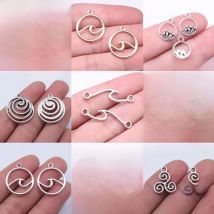 Bulk Charms For Jewelry Making Kit Pendant Diy Jewelry Accessories Waves Charms