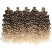 Ocean Wave Braiding Hair Extensions Synthetic Afro Curls Hawaii Natural Waves Hair Ombre Pink Deep Wavy Twist Crochet Braids