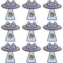 Pulaqi 10PCS Cartoon Patch Cute Animal Wholesale Patches Iron On Patches For Clothing Cat Stripe Wholesale Dropship Custom Patch