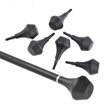 6pcs Archery Nylon Arrowhead 8-32 Thread Diameter 0.4cm Shooting Training Nylon Target Point Bow and Arrow Practice Accessories