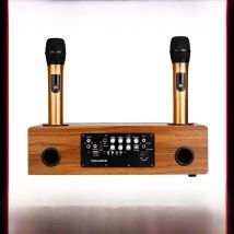 YARMEE Professional Echo Wireless Karaoke Singing System include 2Channel Microphone  Bluetooth Speaker Amplifier For Home KTV