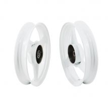 10 Inch Front/Rear Wheel Rim Replacement for Yamaha PY50 PW50 PEEWEE PY PW 50 White/Blue Motorcycle Front Rear Rims Accessories