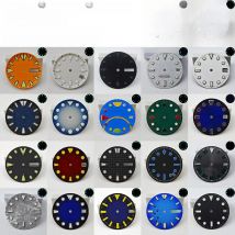 28.5/29.5MM Diameter Single/Dual Calendar Watch luminous Dial Luminous Dial for NH3seriesNH36 Watch Movement Accessories DIYLogo